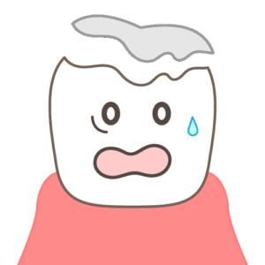 かぶせ物の脱離